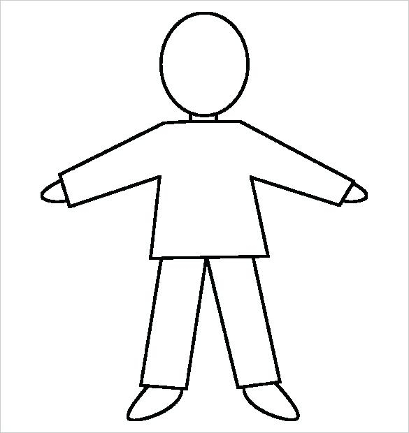 Human Body Outline Drawing at Explore collection