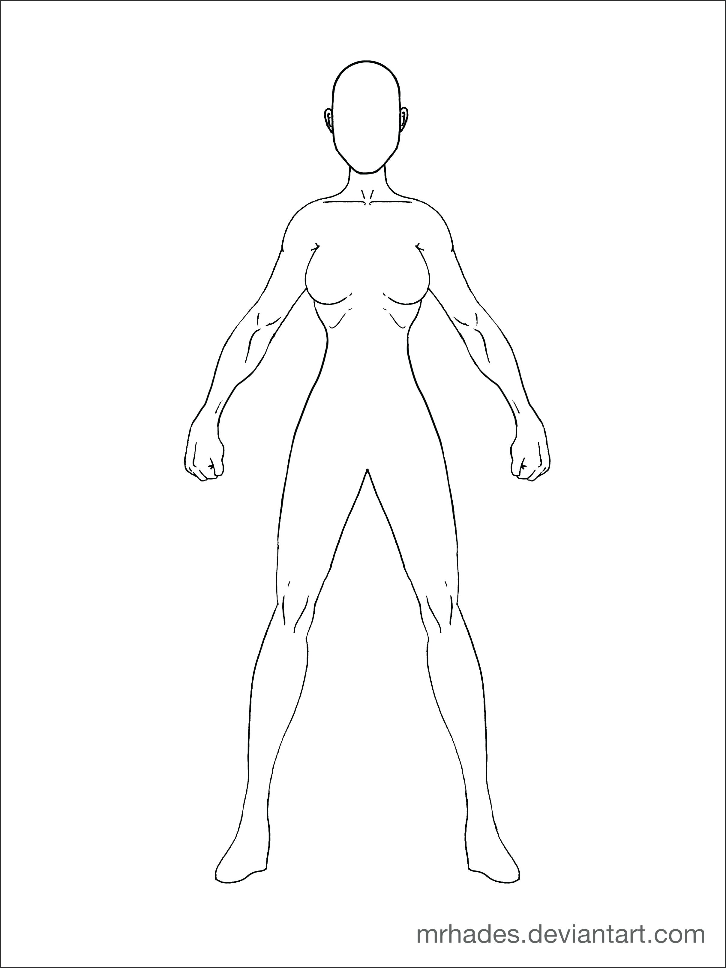2420x3224 Template Human Body Outline Template Fashion Design Templates How - Human Body Outline Drawing