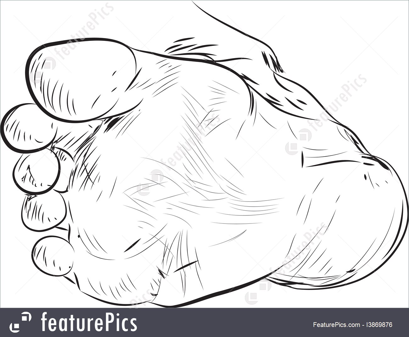 1300x1072 Human Body Parts Foot Drawing - Human Body Parts Drawing