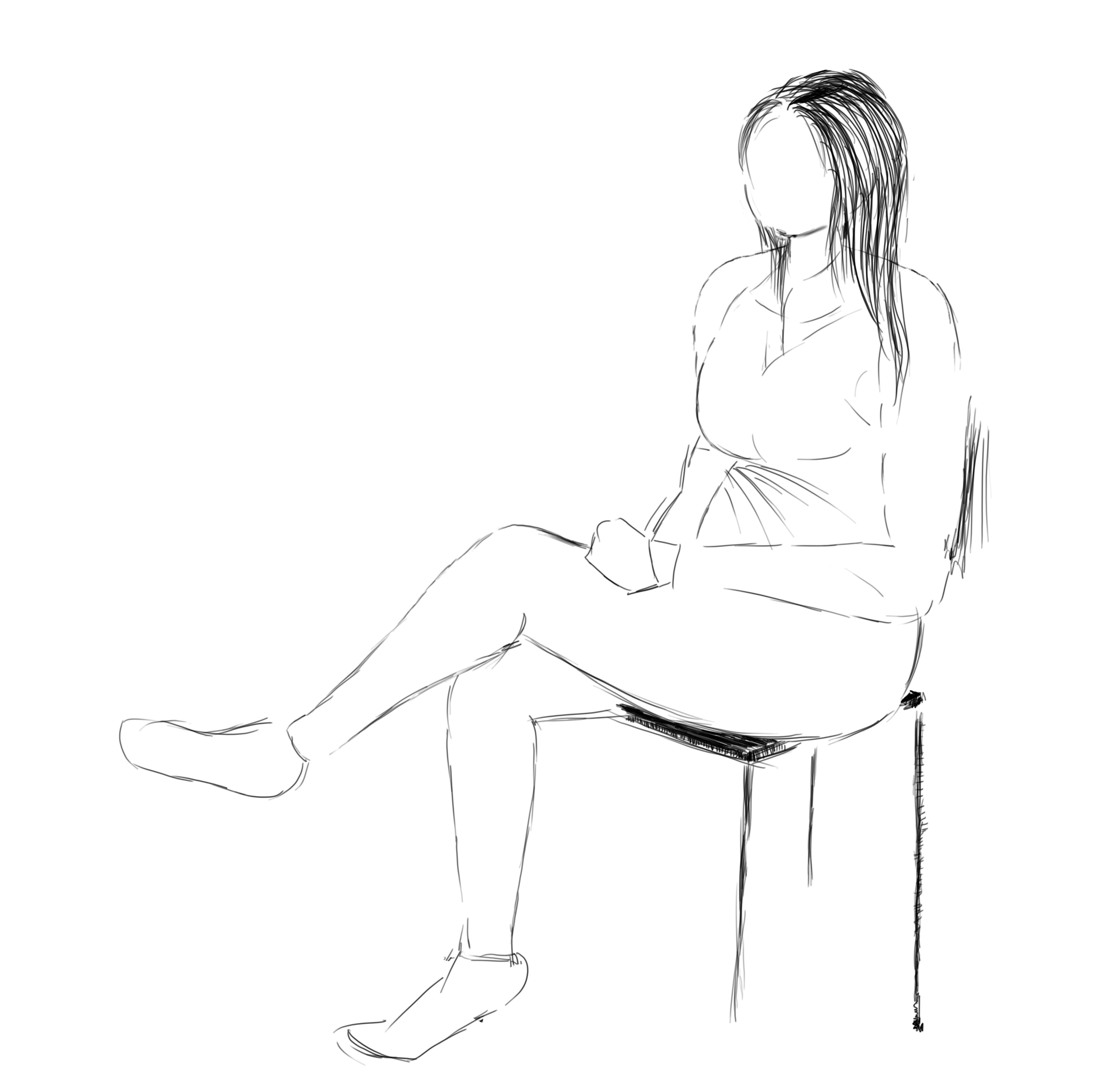 5408x5384 Study Of The Human Body Using The Graphic Tablet Renzo Bri - Human Body Structure Drawing