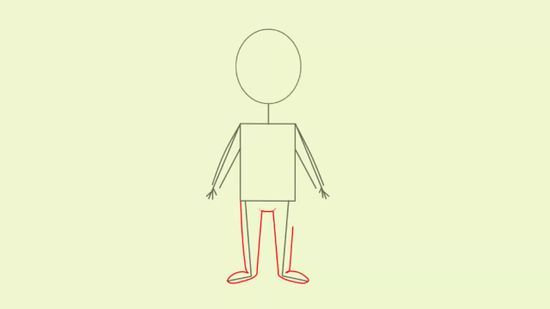 550x309 How To Draw A Cartoon Man Steps - Human Cartoon Drawing