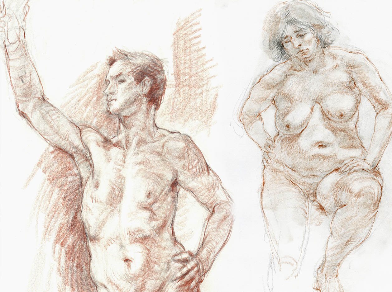 1258x938 Figure Drawing Introduction To Figure Drawing With Glenn - Human Chest Drawing