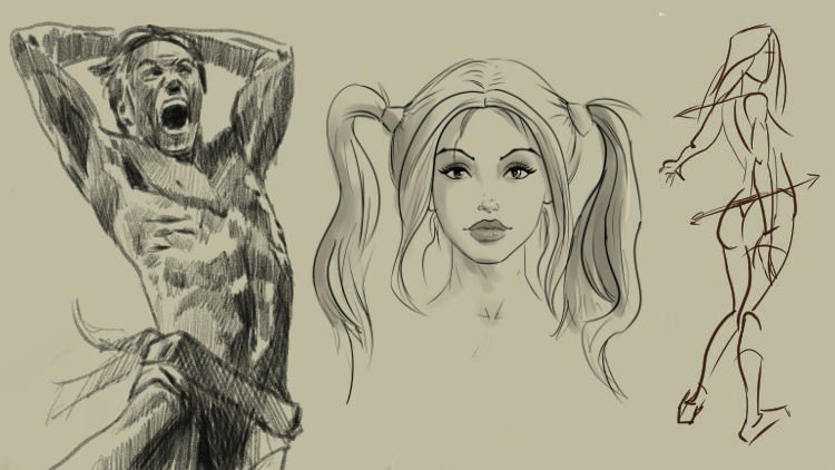 750x422 Anatomy For Figure Drawing Mastering The Human Figure Udemy - Human Drawing