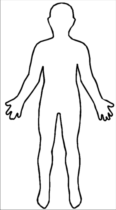 388x700 Images Of Human Drawing Template - Human Drawing Template