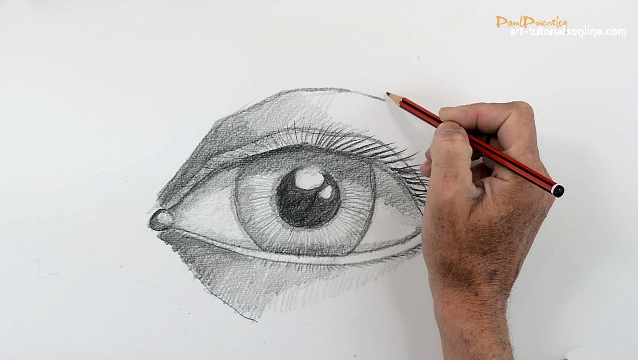 1280x724 How To Draw A Human Eye - Human Eye Drawing