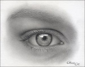 300x236 How To Draw An Eye - Human Eye Drawing