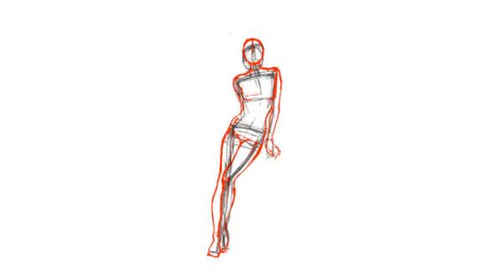 550x309 How To Draw Basic Human Figures Steps - Human Figure Drawing