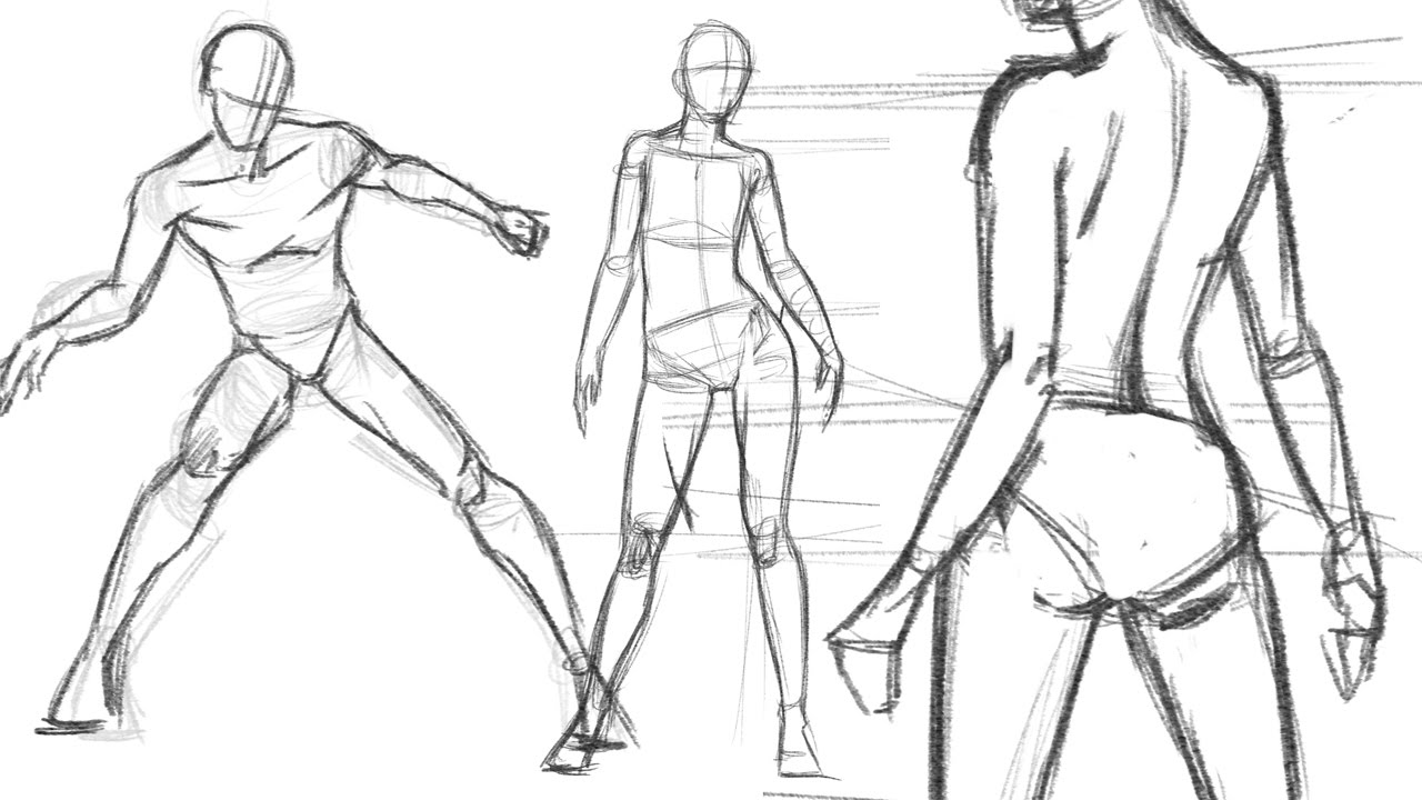 1280x720 human figure practice - Human Figure Drawing