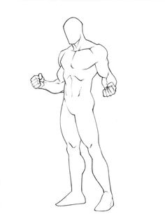 236x312 Male Drawing Template Cool Templates Blanks - Human Figure Drawing Template
