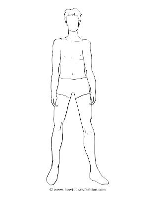 309x400 Male Figure Drawing Templates Template - Human Figure Drawing Template