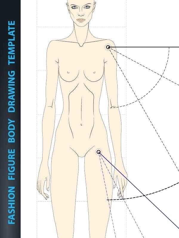 600x800 Drawn Templates Human Drawing X Body Template Wallpaper - Human Figure Drawing Template