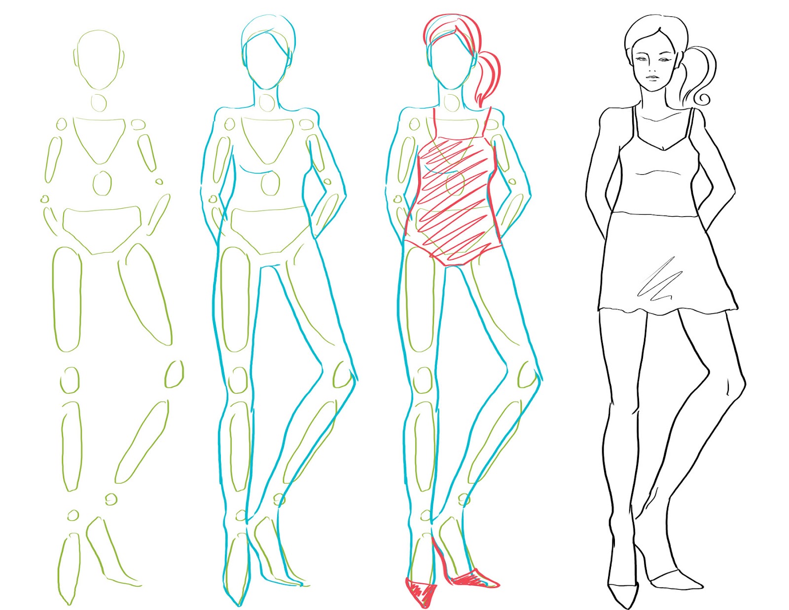 1600x1236 How To Draw Fashion How To Draw The Body Fashion Figure Drawing - Human Form Drawing