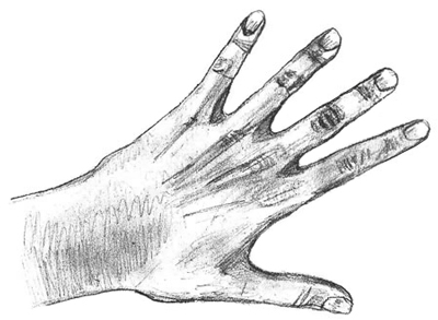 400x293 How To Draw Hands - Human Hand Drawing