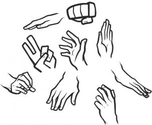 302x248 How To Draw How To Draw Hands For Kids - Human Hand Drawing