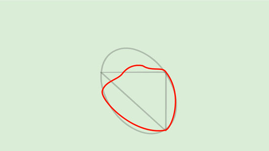 550x309 How To Draw A Human Heart Steps - Human Heart Drawing Outline