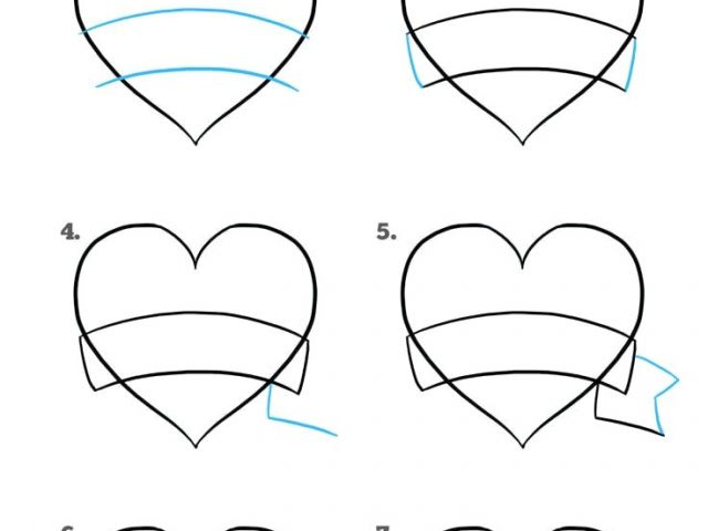 640x480 Easy Drawing Heart - Human Heart Drawing Steps