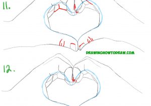 300x210 Easy Beginner Heart Sketch How To Draw An Impossible Heart - Human Heart Drawing Steps