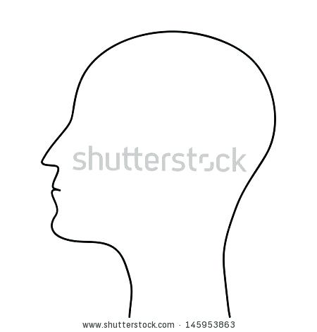 450x470 human outline tribal human portrait outline feather decoration - Human Heart Outline Drawing