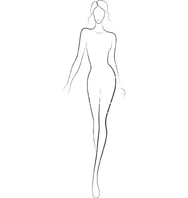 380x400 Female Body Outline Drawing At Free For Personal Modeling - Human Heart Outline Drawing