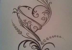 300x210 Pencil Sketch Of Human Heart Archives - Human Heart Pencil Drawing