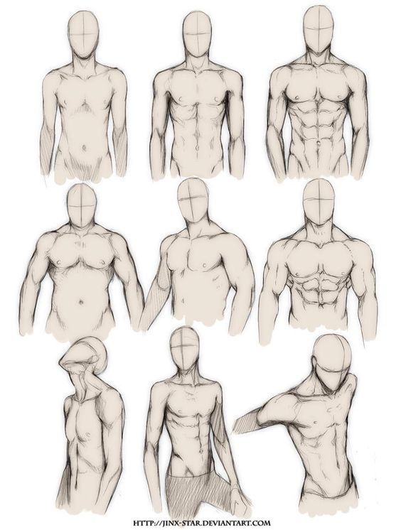 564x746 How To Draw The Human Body - Human Male Body Drawing