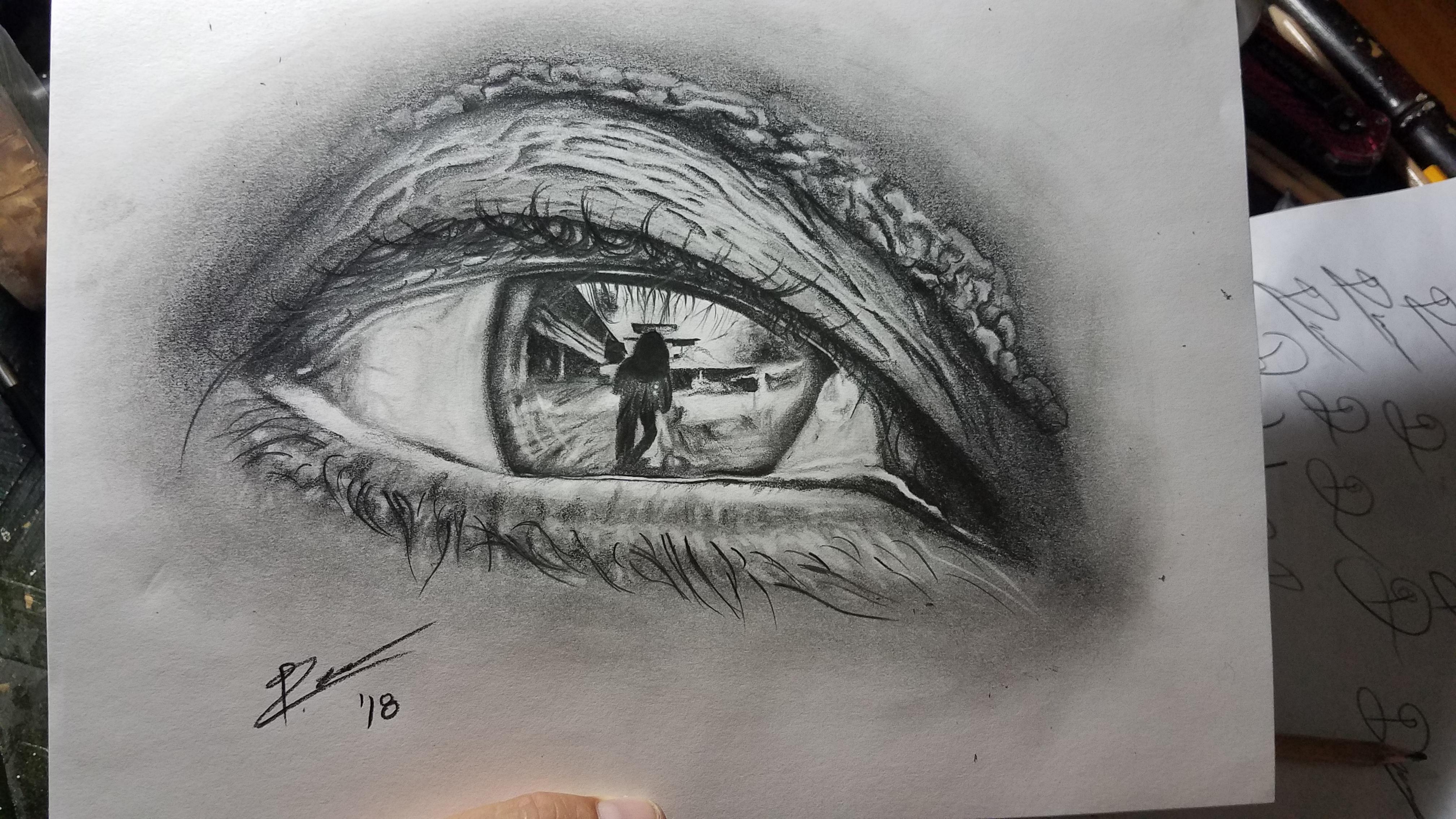 4032x2268 My Attempt - Human Pencil Drawing
