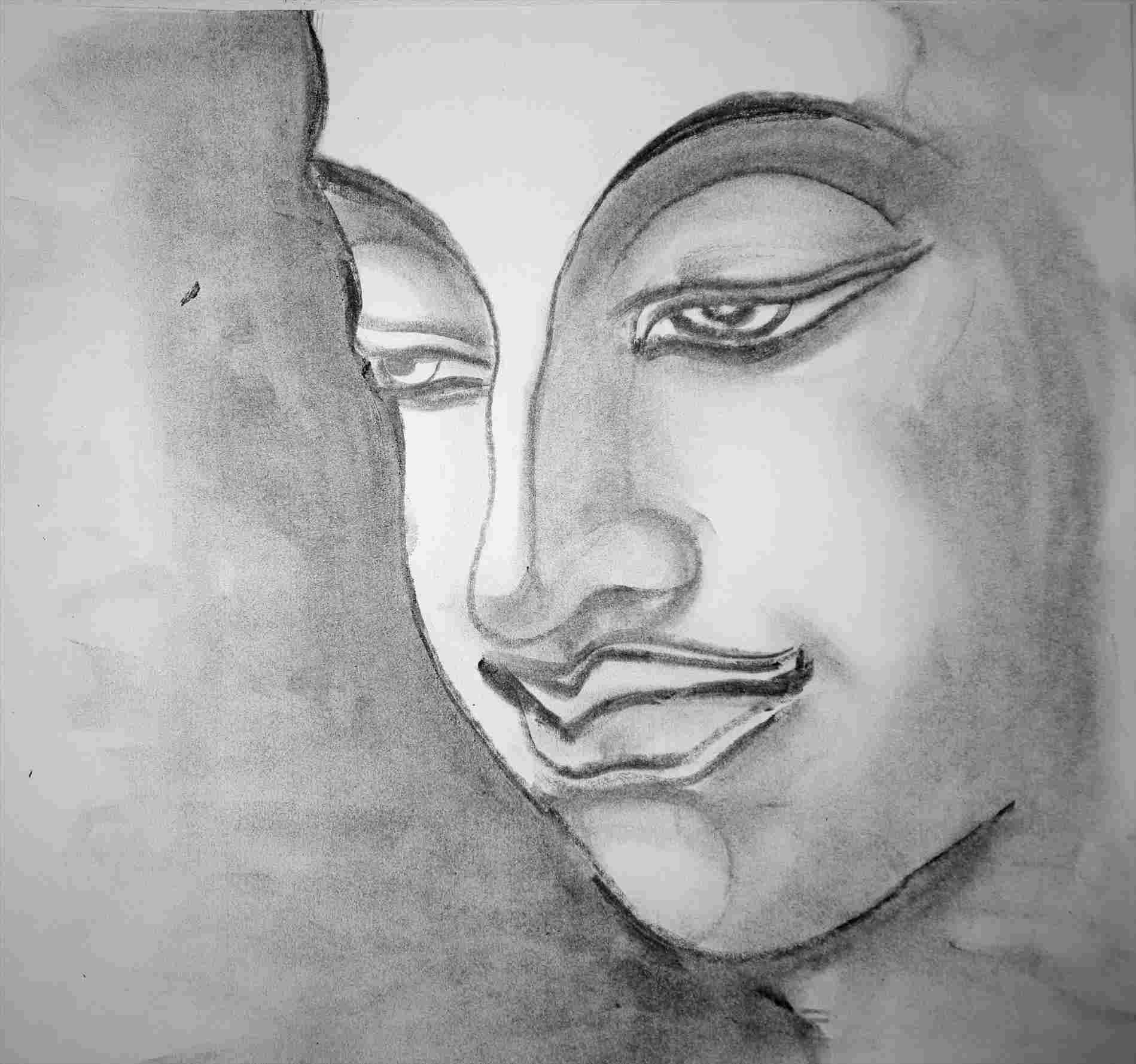 1899x1778 D Art Youtuberhyoutubecom How Pencil Drawing Human Face To Draw - Human Pencil Drawing