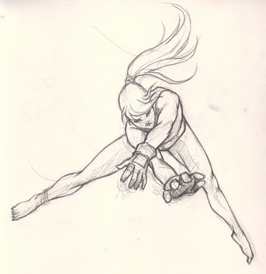 388x400 How To Draw Body In Perspective - Human Perspective Drawing