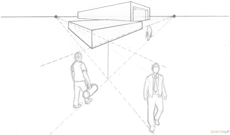 792x466 Lesson Introduction To One And Two Point Perspective Rapidfireart - Human Perspective Drawing