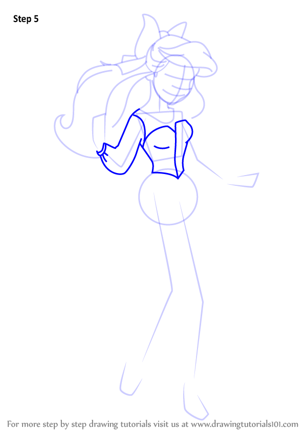 598x844 Learn How To Draw Ariel As Human From The Little Mermaid - Human Picture Drawing