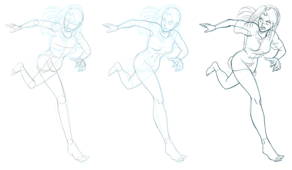1024x595 How To Draw Comics Character Design Drawing The Figure Dirk I - Human Poses Drawing