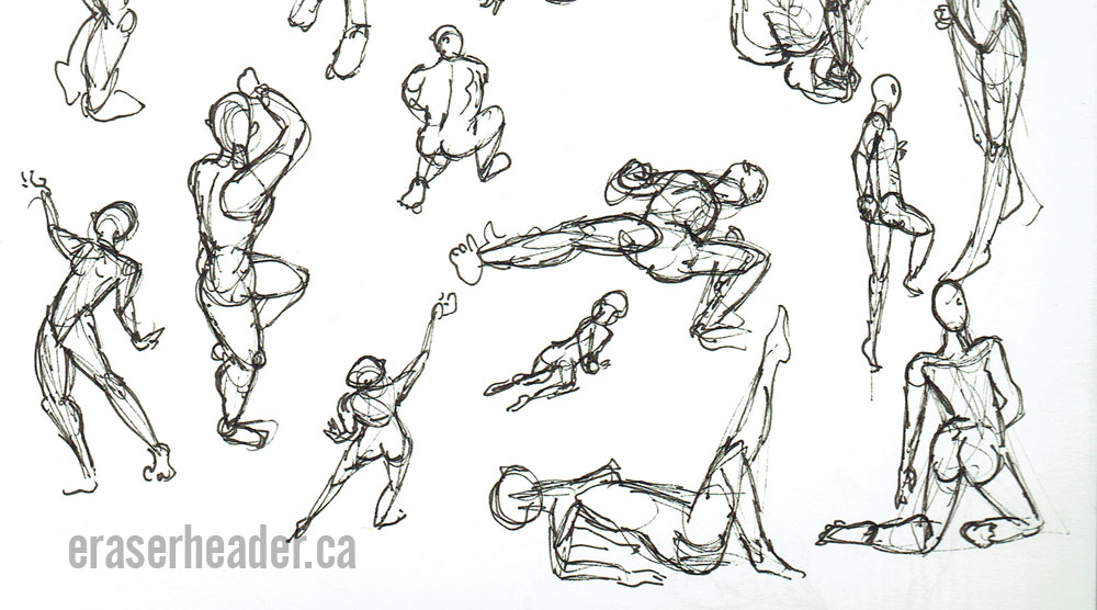 1000x556 Drawing Roundup - Human Poses Drawing