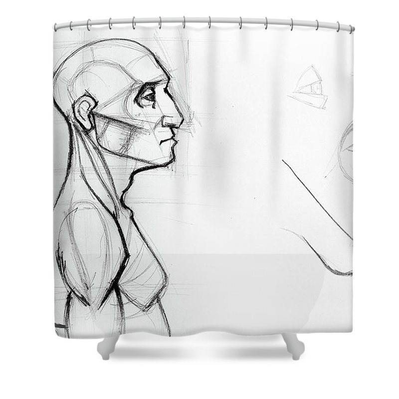 800x800 Outline Drawing Sketch Of Side Profile Of A Human Male Head - Human Profile Drawing