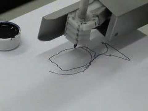 480x360 Humanoid Robot Drawing Portraits - Human Robot Drawing