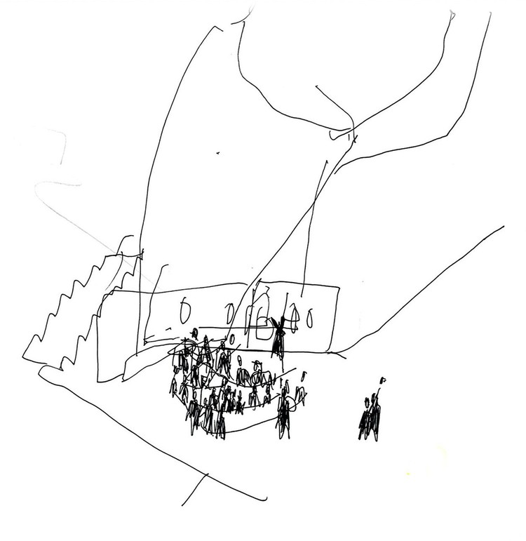 750x771 The Importance Of Human Scale When Sketching Archdaily - Human Scale Drawing