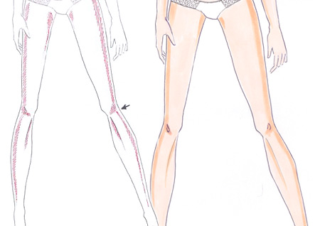 450x318 How To Draw Skin Shadows I Draw Fashion - Human Shadow Drawing