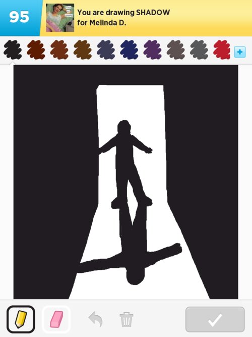 500x667 Shadow Drawings - Human Shadow Drawing