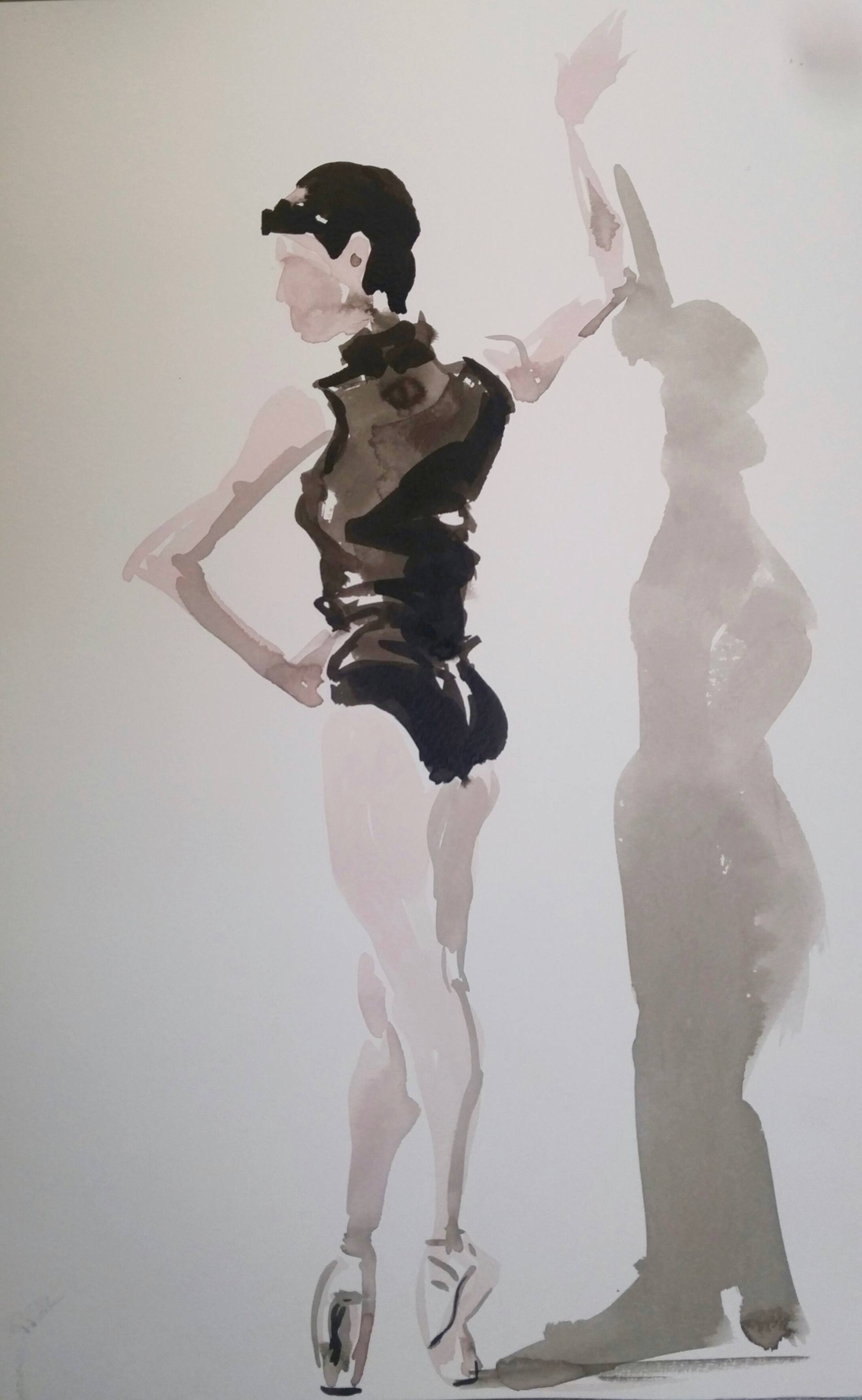 1920x3118 Dancer Shadow Drawing - Human Shadow Drawing