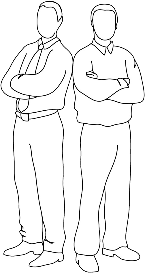 503x945 Collection Of Free Person Drawing Sleeve Download On Ui Ex - Human Silhouette Drawing