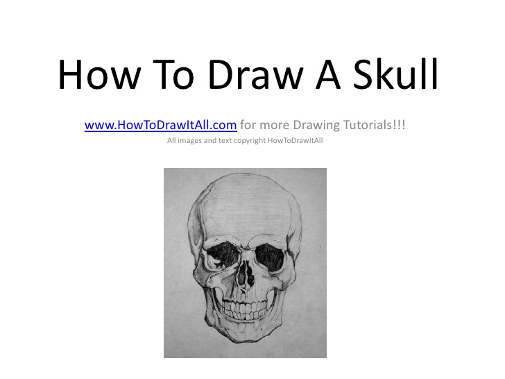 728x546 How To Draw A Skull - Human Skull Drawing Tutorial