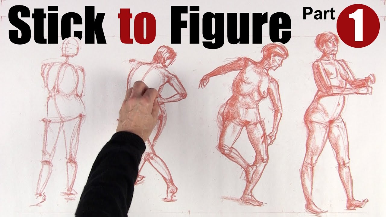 1280x720 stick to figure drawing the human form, part - Human Stick Figure Drawing