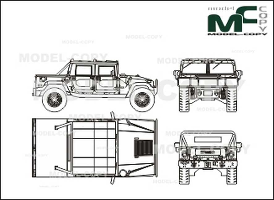 Hummer h1 чертеж