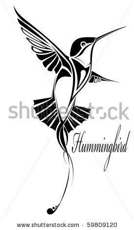274x470 Hummingbird Clipart Outline - Hummingbird Drawing Outline
