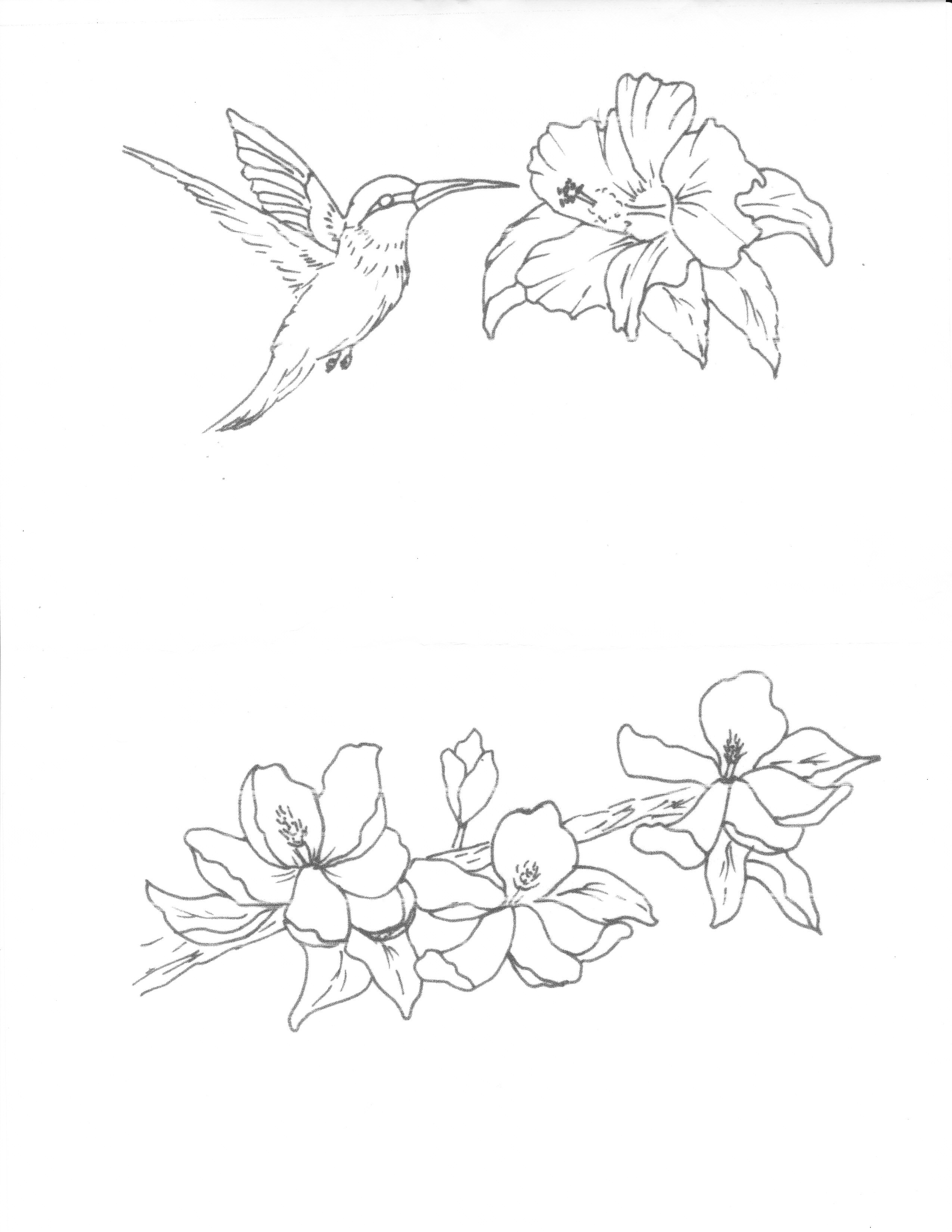 2549x3299 Drawings Of Hummingbirds And Flowers Hummingbird Tattoos Color - Hummingbird Flower Drawing