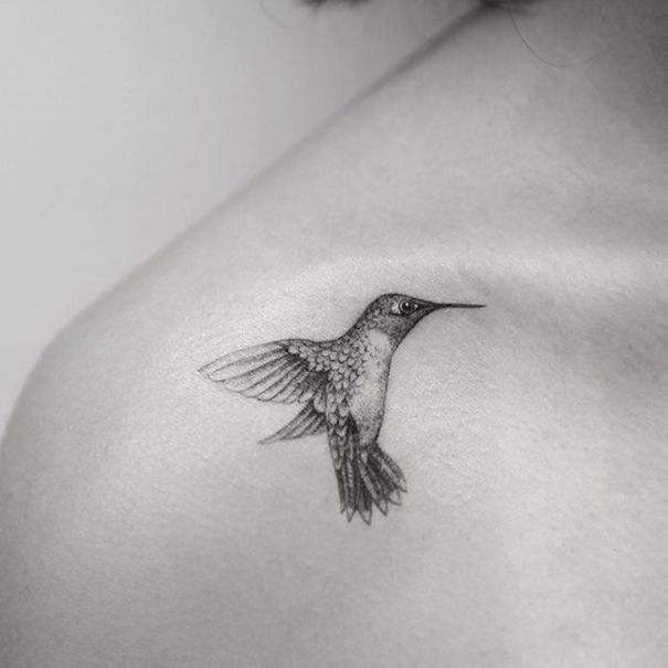 605x605 Beautiful Hummingbird Tattoo Designs Best Tattoos For Ideas - Hummingbird Tattoo Drawing