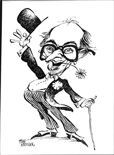 369x500 Vintage Photo Of Humorous Drawing On Ulf Adelsohn - Humorous Drawing