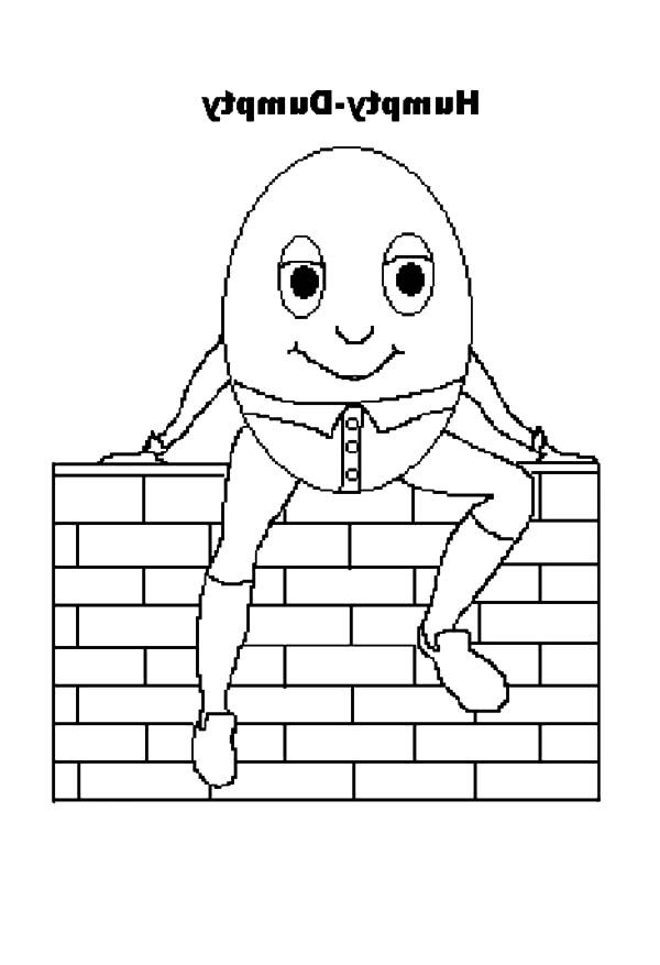 600x877 Humpty Dumpty, Drawing Humpty Dumpty Sitting On The Wall - Humpty Dumpty Drawing