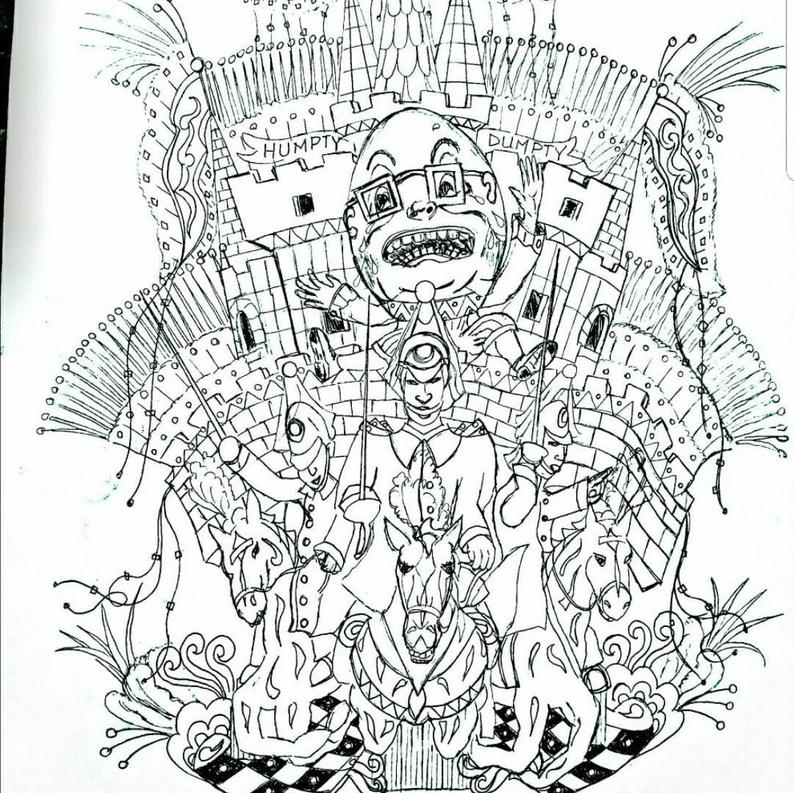 794x793 Humpty Dumpty Drawing Etsy - Humpty Dumpty Drawing