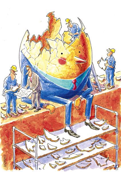 423x600 Humpty Dumpty Under Repair Drawing Art Humpty Dumpty Art - Humpty Dumpty Drawing