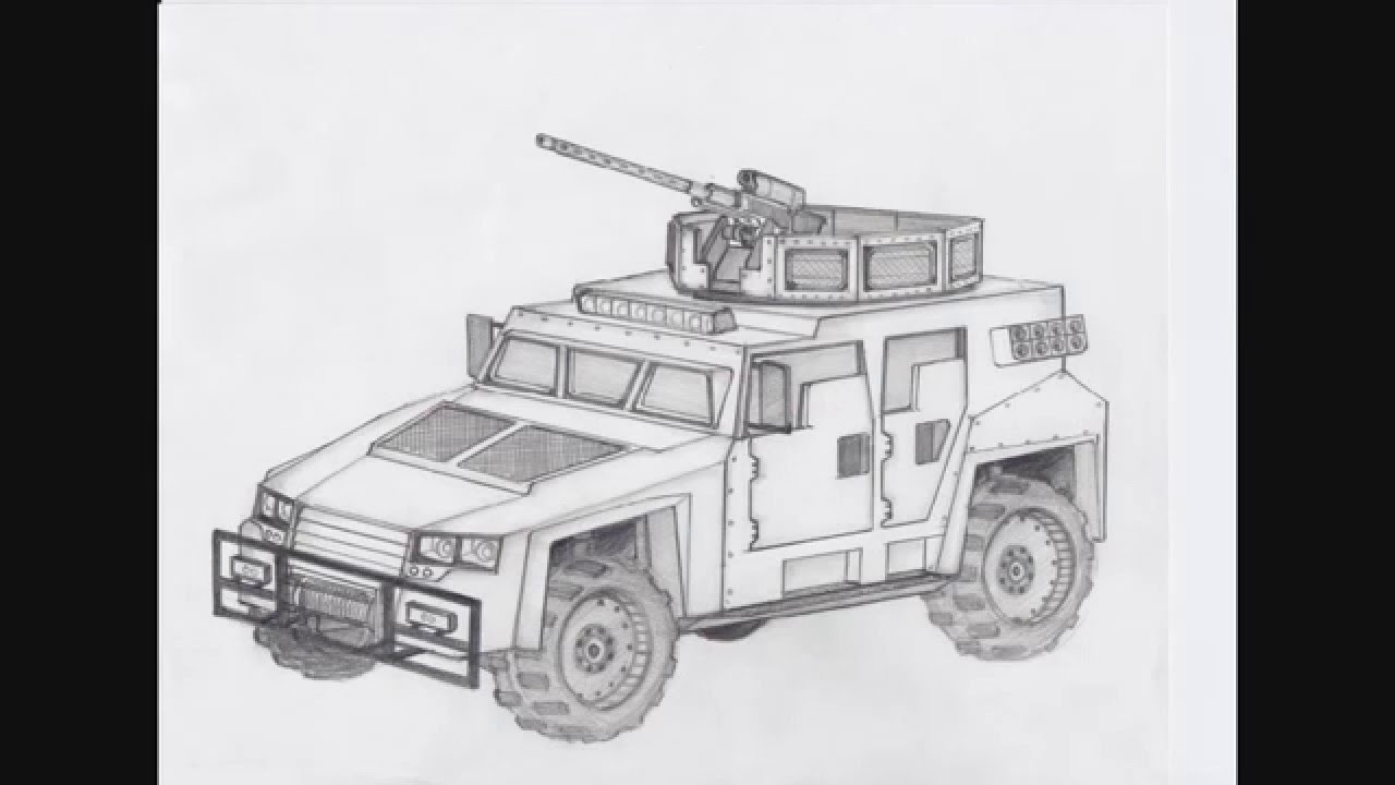 Humvee Drawing at PaintingValley.com | Explore collection of Humvee Drawing